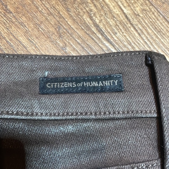 Citizens of Humanity slick brown jeans size 30🤎 - Picture 4 of 6